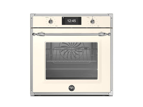 Ⓜ️🔵🔵🔵 BERTAZZONI FHER6117CTAX3 - Forno elettrico, Incasso, Avorio/Inox, 60 cm, Serie Heritage, 11 Funzioni, Pirolitico, Display TFT, Total steam, Nuova classe A++