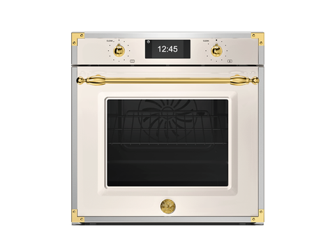 Ⓜ️🔵🔵🔵 BERTAZZONI FHER6117CTAG3 - Forno elettrico, Incasso, Avorio/Oro, 60 cm, Serie Heritage, 11 Funzioni, Pirolitico, Display TFT, Total steam, Nuova classe A++