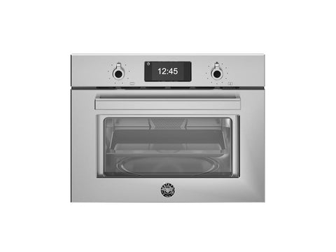 Ⓜ️🔵🔵🔵 BERTAZZONI FPRO4077MTX3 - Forno Microonde Combinato, Incasso, Acciaio Inox, 60x45 cm, Serie Professional, Display TFT, 7 Funzioni, 5 Livelli di potenza, Nuova classe A