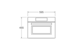 Ⓜ️🔵🔵🔵 BERTAZZONI FMOD4077MTN3 - Forno a microonde combinato, Carbonio, 60x45 cm, Incasso, Serie Modern, 5 Livelli di potenza, 7 Funzioni, Nuova classe A