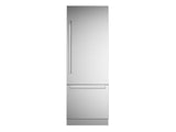 Ⓜ️🔵🔵🔵 BERTAZZONI RBM75S5FPNS + 901605 + 901467 - Frigorifero Combinato, Incasso, 75 cm, Acciaio inox, Serie Professional, Ice-Maker, Distributore d'Acqua, 323L Frigorifero, 126L Congelatore, Dual Cooling Total No-Frost, Nuova Classe E