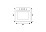 Ⓜ️🔵🔵🔵 BERTAZZONI F6011HERVPTNE/23 - Forno da incasso, Nero Opaco, 60 cm, Serie Heritage, Display TFT, Elettrico Pirolitico, Total Steam