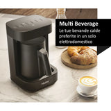 Ⓜ️🔵🔵🔵 Haier HMB5A 011 - [📦🚨Spedizione immediata!🚚💨] Multi Beverage (caffè, infusi, tè, montalatte, cioccolata, latte, orzo) I-Master Serie 5 Nero, Salvaspazio 3 in 1, 6 programmi automatici