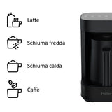 Ⓜ️🔵🔵🔵 Haier HMB5A 011 - [📦🚨Spedizione immediata!🚚💨] Multi Beverage (caffè, infusi, tè, montalatte, cioccolata, latte, orzo) I-Master Serie 5 Nero, Salvaspazio 3 in 1, 6 programmi automatici