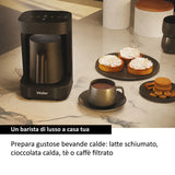 Ⓜ️🔵🔵🔵 Haier HMB5A 011 - [📦🚨Spedizione immediata!🚚💨] Multi Beverage (caffè, infusi, tè, montalatte, cioccolata, latte, orzo) I-Master Serie 5 Nero, Salvaspazio 3 in 1, 6 programmi automatici