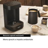 Ⓜ️🔵🔵🔵 Haier HMB5A 011 - [📦🚨Spedizione immediata!🚚💨] Multi Beverage (caffè, infusi, tè, montalatte, cioccolata, latte, orzo) I-Master Serie 5 Nero, Salvaspazio 3 in 1, 6 programmi automatici