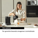 Ⓜ️🔵🔵🔵 Haier HMB5A 011 - [📦🚨Spedizione immediata!🚚💨] Multi Beverage (caffè, infusi, tè, montalatte, cioccolata, latte, orzo) I-Master Serie 5 Nero, Salvaspazio 3 in 1, 6 programmi automatici