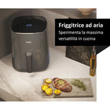 Ⓜ️🔵🔵🔵 Haier HAF5P 011 - [📦🚨Spedizione immediata!🚚💨] Friggitrice ad aria, SUPER-COMPATTA, I-Master Series 5, GRIGIO, capienza 5 litri, LAVABILE IN LAVASTOVIGLIE, Range di Temperatura 80°-200°, 1500 (W)