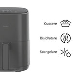 Ⓜ️🔵🔵🔵 Haier HAF5P 011 - [📦🚨Spedizione immediata!🚚💨] Friggitrice ad aria, SUPER-COMPATTA, I-Master Series 5, GRIGIO, capienza 5 litri, LAVABILE IN LAVASTOVIGLIE, Range di Temperatura 80°-200°, 1500 (W)