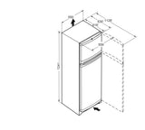 Ⓜ️🔵🔵🔵 LIEBHERR CTe 2131 - Frigorifero doppia porta, GARANZIA 10 ANNI INCLUSA* originale LIEBHERR, frigo-congelatore automatico con SmartFrost, bianco, 124 x 55 cm, Nuova classe E