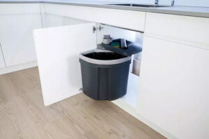 Ⓜ️🔵🔵🔵 MULLEX EURO FLEXX - Contenitore Raccolta Rifiuti, Colore Grigio/ Antracite, 35 Litri