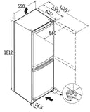 Ⓜ️🔵🔵🔵 LIEBHERR CUele 3331 - Frigorifero combinato, GARANZIA 10 ANNI INCLUSA* originale LIEBHERR, frigo-congelatore con SmartFrost, Look Acciaio Inox, 161,2 x 55 cm, Nuova classe E