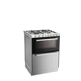 Ⓜ️🔵🔵🔵 Candy TRIO4GXNT/1 - Trio 3 in 1, unità indipendente da cucina con 3 elettrodomestici in 1 in soli 60 cm, piano cottura 4 fuochi gas, lavastoviglie e forno, colore argento