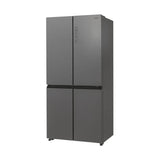 Ⓜ️🔵🔵🔵 Candy CFQQ5T817EPS - Frigorifero 4 porte, Libera installazione, No Frost, Nuova classe E, New Gentle Silver, L x P x A (mm) 833x650x1815, apacità netta totale: 467 Litri (311+156 L)