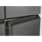 Ⓜ️🔵🔵🔵 Candy CFQQ5T817EPS - Frigorifero 4 porte, Libera installazione, No Frost, Nuova classe E, New Gentle Silver, L x P x A (mm) 833x650x1815, apacità netta totale: 467 Litri (311+156 L)