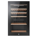Ⓜ️🔵🔵🔵 Haier HWS49GA - Cantinetta vino con serratura, Wine Bank 50, Serie 5, Libera installazione, 1 zona, 49 bottiglie, Luce LED,  L x P x A 47.5x45.6x85, Nuova classe F