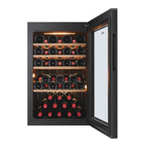 Ⓜ️🔵🔵🔵 Haier HWS49GA - Cantinetta vino con serratura, Wine Bank 50, Serie 5, Libera installazione, 1 zona, 49 bottiglie, Luce LED,  L x P x A 47.5x45.6x85, Nuova classe F