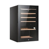 Ⓜ️🔵🔵🔵 Haier HWS49GA - Cantinetta vino con serratura, Wine Bank 50, Serie 5, Libera installazione, 1 zona, 49 bottiglie, Luce LED,  L x P x A 47.5x45.6x85, Nuova classe F