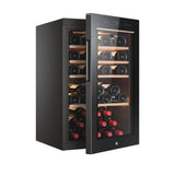 Ⓜ️🔵🔵🔵 Haier HWS49GA - Cantinetta vino con serratura, Wine Bank 50, Serie 5, Libera installazione, 1 zona, 49 bottiglie, Luce LED,  L x P x A 47.5x45.6x85, Nuova classe F