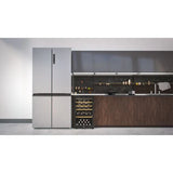 Ⓜ️🔵🔵🔵 Haier HWS49GA - Cantinetta vino con serratura, Wine Bank 50, Serie 5, Libera installazione, 1 zona, 49 bottiglie, Luce LED,  L x P x A 47.5x45.6x85, Nuova classe F