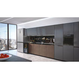 Ⓜ️🔵🔵🔵 Haier HWS49GA - Cantinetta vino con serratura, Wine Bank 50, Serie 5, Libera installazione, 1 zona, 49 bottiglie, Luce LED,  L x P x A 47.5x45.6x85, Nuova classe F