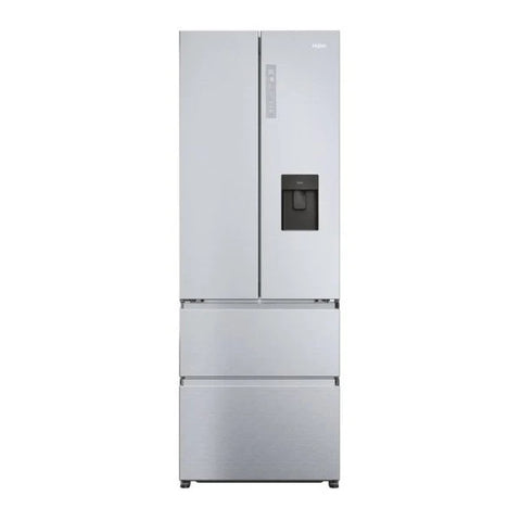 Ⓜ️🔵🔵🔵 Haier HFR5720EWMG - Frigorifero ad armadio french door, CON DISPENSER ACQUA, No Frost, luce LED, colore Gentle Silver, largo 70 cm, Nuova classe E