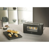 Ⓜ️🔵🔵🔵 Haier HTO7W2 011 - Tostapane FINESTRATO con fette EXTRA-LARGHE E LUNGHE, I-Master Serie 7 LAVA, 1 scomparti extra-profondi, 7 livelli di tostatura, 1300 (W)