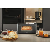 Ⓜ️🔵🔵🔵 Haier HTO7W2 011 - Tostapane FINESTRATO con fette EXTRA-LARGHE E LUNGHE, I-Master Serie 7 LAVA, 1 scomparti extra-profondi, 7 livelli di tostatura, 1300 (W)