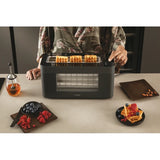 Ⓜ️🔵🔵🔵 Haier HTO7W2 011 - Tostapane FINESTRATO con fette EXTRA-LARGHE E LUNGHE, I-Master Serie 7 LAVA, 1 scomparti extra-profondi, 7 livelli di tostatura, 1300 (W)