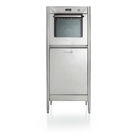 Ⓜ️🔵🔵🔵 Alpes 68/165 FORNO/4- LIBERI IN CUCINA, Elemento Colonne, colonna cucina, acciaio inox, larg. 68cm, prof. 64cm, alt. 165/170cm, forno elettrico incasso 60cm, anta inox per lavastoviglie 60cm