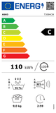 Ⓜ️🔵🔵🔵 ASKO T 309 HCW - Asciugatrice 9 kg, bianca, Cestello in Acciaio inox, TERZO ANNO DI GARANZIA GIÀ INCLUSO, Pompa di calore, Nuova classe C