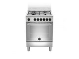 Ⓜ️🔵🔵🔵 LA GERMANIA AMN664EXVC - Cucina, Piano di Lavoro, Acciaio Inox, Serie Americana, 4 Fuochi Gas, Forno Elettrico con Grill, 60x60 cm, Nuova Classe A