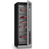 Ⓜ️🔵🔵🔵 H.Koenig BLK960 - Frollatore per carne in ACCIAIO INOX con vetro anti-UV, MEAT DRY AGER, cantina per maturazione carne da 415 litri, camera di stagionatura per carne, GANCI INCLUSI (Copy)