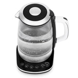 Ⓜ️🔵🔵🔵 H.Koenig BO600 - Bollitore in vetro con temperatura regolabile e base girevole a 360°, Capacità 1.5 litri