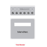 Ⓜ️🔵🔵🔵 BLENDTEC Total Blender Black - Frullatore professionale ad altissime prestazioni, caraffa in Tritan da 1100 ml, senza BPA (BPA FREE), colore nero, GARANZIA 8 ANNI del produttore INCLUSA, potenza 1560 W, LAVABILE IN LAVASTOVIGLIE