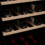 Ⓜ️🔵🔵🔵 LES PETITS CHAMPS CAVCEB32 - Cantinetta NERA per 32 bottiglie, SERRATURA A CHIAVE, TOTAL BLACK, 5 ripiani in legno, silenziosa, antivibrazione