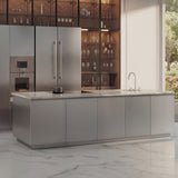 Ⓜ️🔵🔵🔵 LES PETITS CHAMPS CAVINTG48 - Cantinetta da incasso, con fronte pannellabile e personalizzabile, 48 bottiglie, nera con porta in vetro, 5 ripiani in legno, funzione inverno, anti-UV, ANTIVIBRAZIONE, controllo digitale