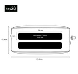 Ⓜ️🔵🔵🔵 H.Koenig TOS28 - Tostapane a 4 o 2 fette, XL, corpo in metallo, 850W