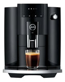 Ⓜ️🔵🔵🔵 JURA E4 Piano Black - Macchina da caffè espresso COMPLETAMENTE AUTOMATICA, colore Piano Black, 5 Bevande