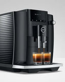 Ⓜ️🔵🔵🔵 JURA E4 Piano Black - Macchina da caffè espresso COMPLETAMENTE AUTOMATICA, colore Piano Black, 5 Bevande