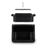 Ⓜ️🔵🔵🔵 H.Koenig FRY960 - Friggitrice ad aria XL, 10m litri, con MEGAZONE divisibile, CONTIENE UN POLLO INTERO, 8 programmi, fino a 200°C, potenza 2400 W