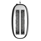 Ⓜ️🔵🔵🔵 SWEISS GRV9 - Tostapane vintage speciale per fette grandi, colore NERO RETRÒ con dettagli cromati, PINZE IN LEGNO e corpo in ACCIAIO INOX