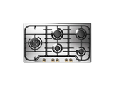 Ⓜ️🔵🔵🔵 ILVE HCB90SDN - Piano cottura a gas, 5 Fuochi, Bruciatori a gas Dual, Acciaio smaltato o inox, 90 cm, Linea Nostalgie, Incasso