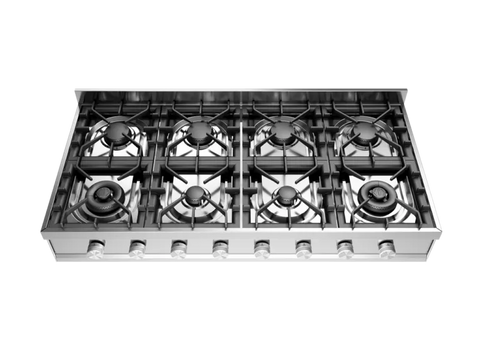 Ⓜ️🔵🔵🔵 ILVE HCP1208D - Piano cottura da appoggio, 8 Fuochi a gas, Bruciatore Dual, Griglie in ghisa, Spartifiamma in ottone, Acciaio inox o Acciaio satinato, 120 cm, Linea Professional Plus, Incasso