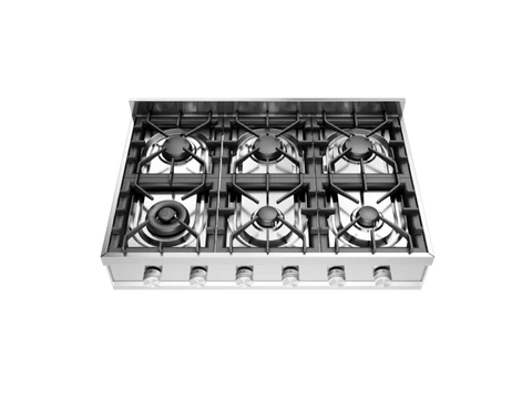 Ⓜ️🔵🔵🔵 ILVE HCP906D - Piano cottura da appoggio, 6 Fuochi a gas, Bruciatore Dual, Griglie in ghisa, Spartifiamma in ottone, Acciaio inox o Acciaio satinato, 90 cm, Linea Professional Plus, Incasso