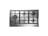 Ⓜ️🔵🔵🔵 ILVE HCS90SCK - Piano cottura a gas, 5 Fuochi, Griglie in ghisa, Spartifiamma in alluminio, Acciaio inox o Acciaio smaltato, 90 cm, Linea Professional Plus, Incasso