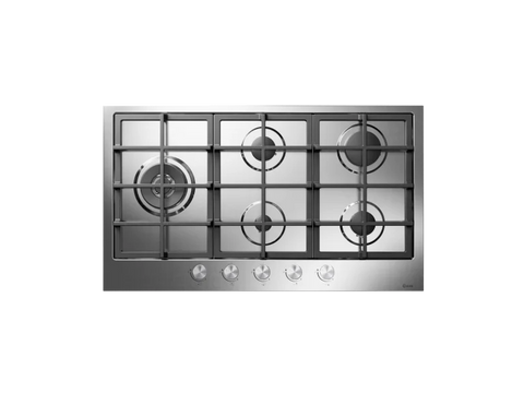 Ⓜ️🔵🔵🔵 ILVE HCS90SCK - Piano cottura a gas, 5 Fuochi, Griglie in ghisa, Spartifiamma in alluminio, Acciaio inox o Acciaio smaltato, 90 cm, Linea Professional Plus, Incasso