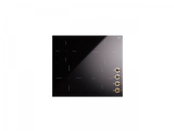 Ⓜ️🔵🔵🔵 ILVE HVI364N - Piano cottura induzione, 4 Zone con manopole, Vetro ceramica, Nero lucido, 60 cm, Linea Nostalgie, Incasso