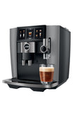 Ⓜ️🔵🔵🔵 JURA J10 Twin Diamond Onyx - Macchina da caffè espresso a due tazze COMPLETAMENTE AUTOMATICA, con COFFEE EYE rileva la posizione della tazza, colore Diamond Onyx, 46 Bevande, anche con latte, funzione LIGHT BREW, accessorio per sciroppi SWEET FOAM