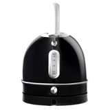 Ⓜ️🔵🔵🔵 SWEISS KTL9 - Bollitore elettrico vintage, 1,8 litri, corpo in ACCIAIO INOX, colore NERO RETRÒ con dettagli cromati